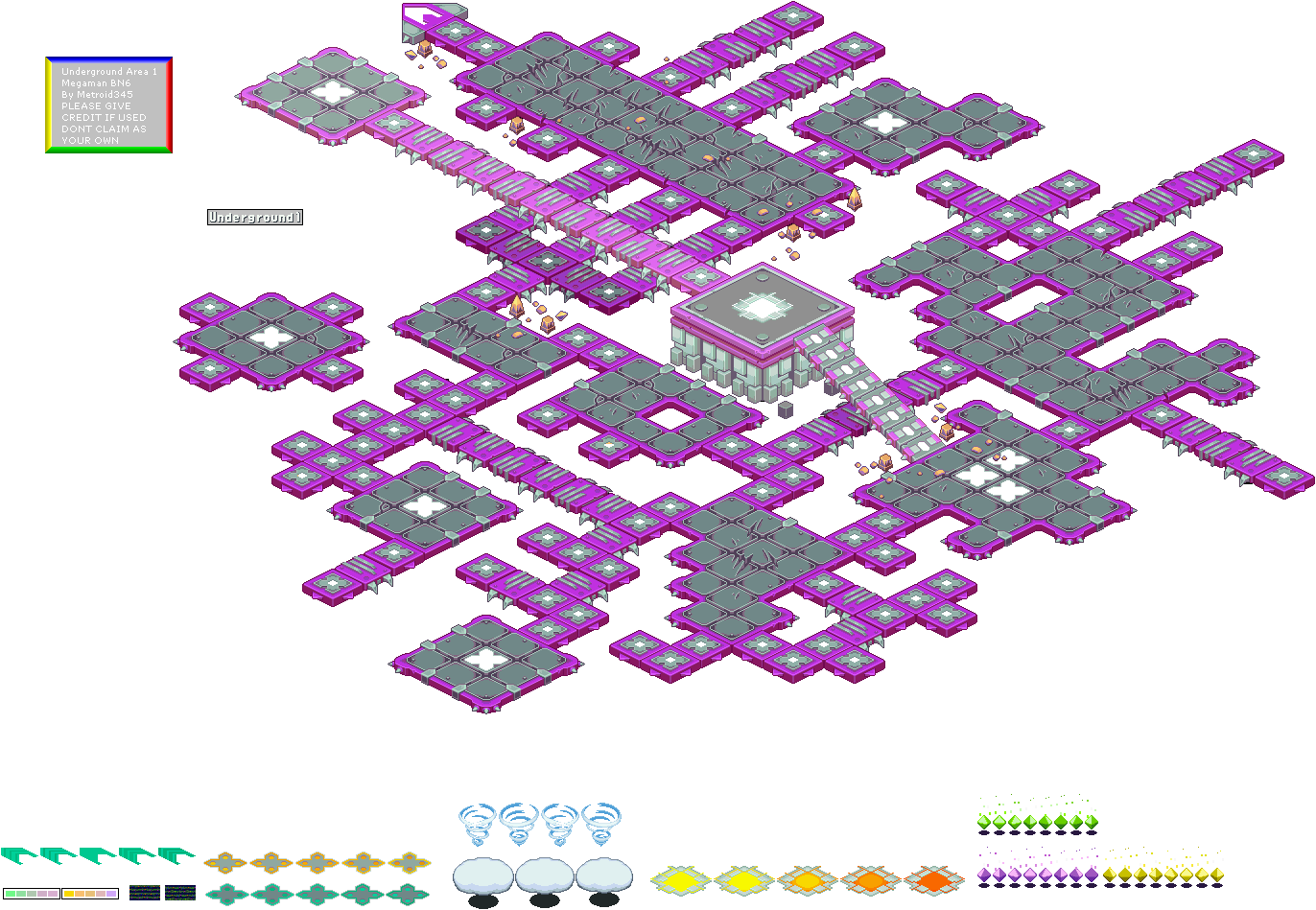 Mega Man Battle Network 6 - Underground Area 1