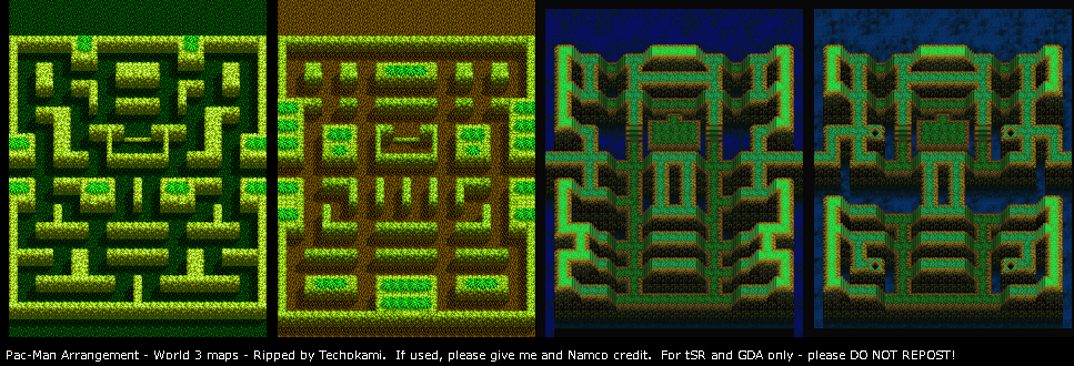 Pac-Man Collection - World 3 Maps