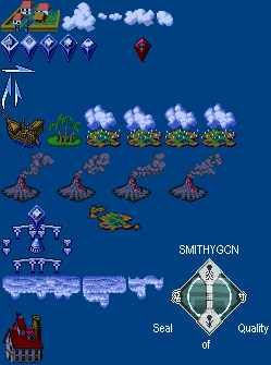 Soul Blazer - World Map Sprites