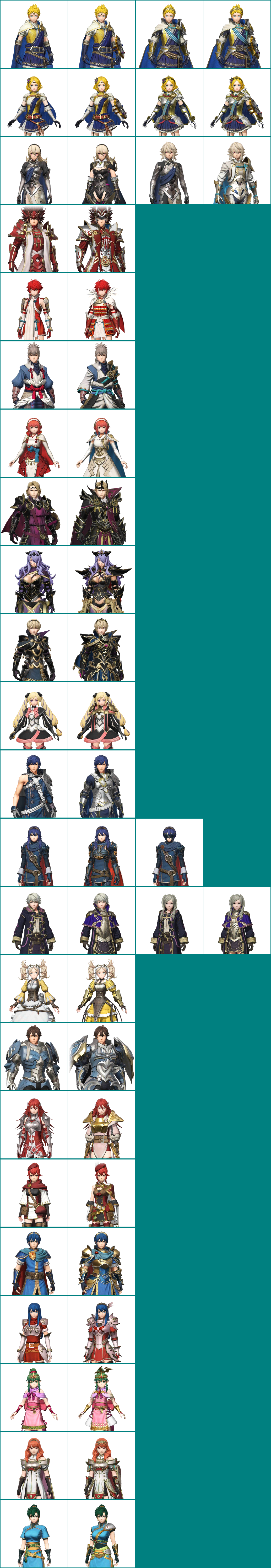 Fire Emblem Warriors - Costume Images