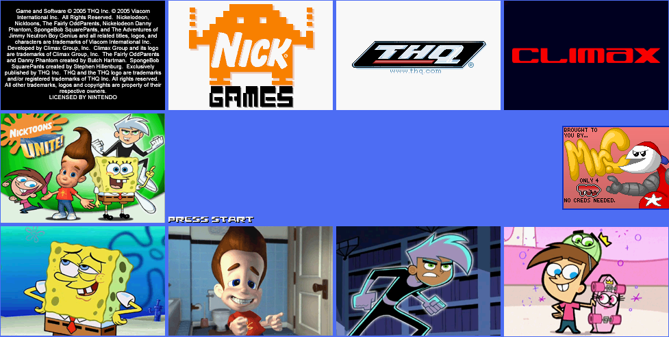 Nicktoons Unite - Title Screen and Logos