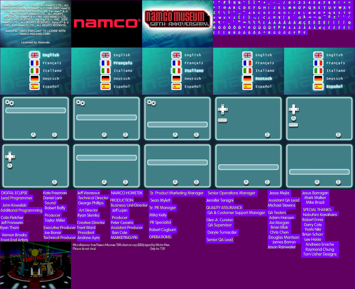 Namco Museum: 50th Anniversary - Miscellaneous