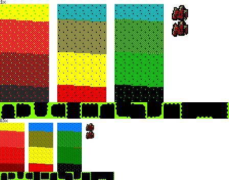 Dig Dug - Terrain Tiles