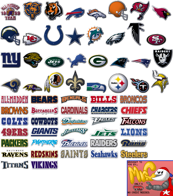 Madden NFL 2001 - Team Logos