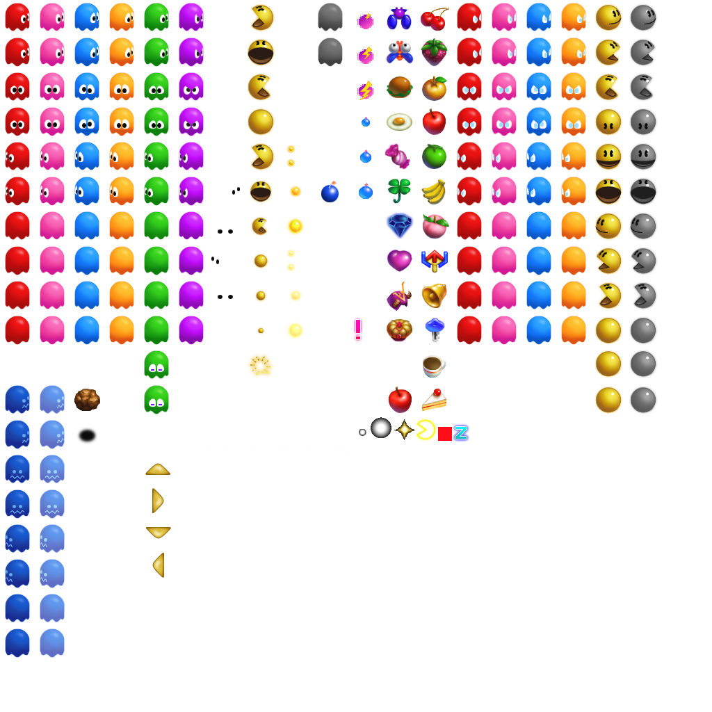 Pac Man Nes Colorized Sprite Sheet By Supastarfox On - vrogue.co