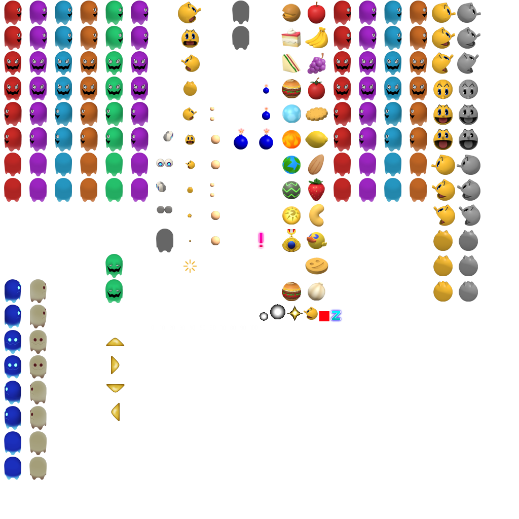 Pac Man Sprite Sheet Transparent