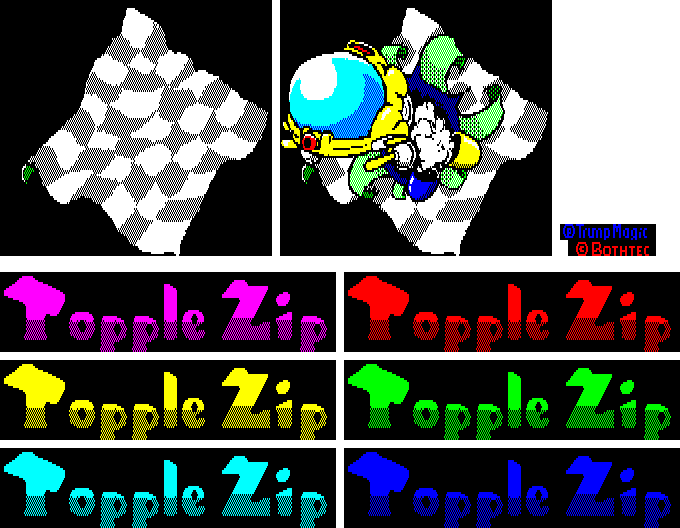 Topple Zip - Title Screen