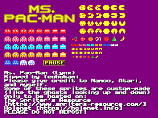 Ms. Pac-Man - Sprites