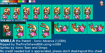 Sonic Advance 2 - Vanilla the Rabbit