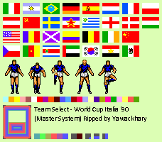 World Cup Italia '90 / Super Futebol II - Team Select