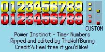 Power Instinct - Timer Numbers