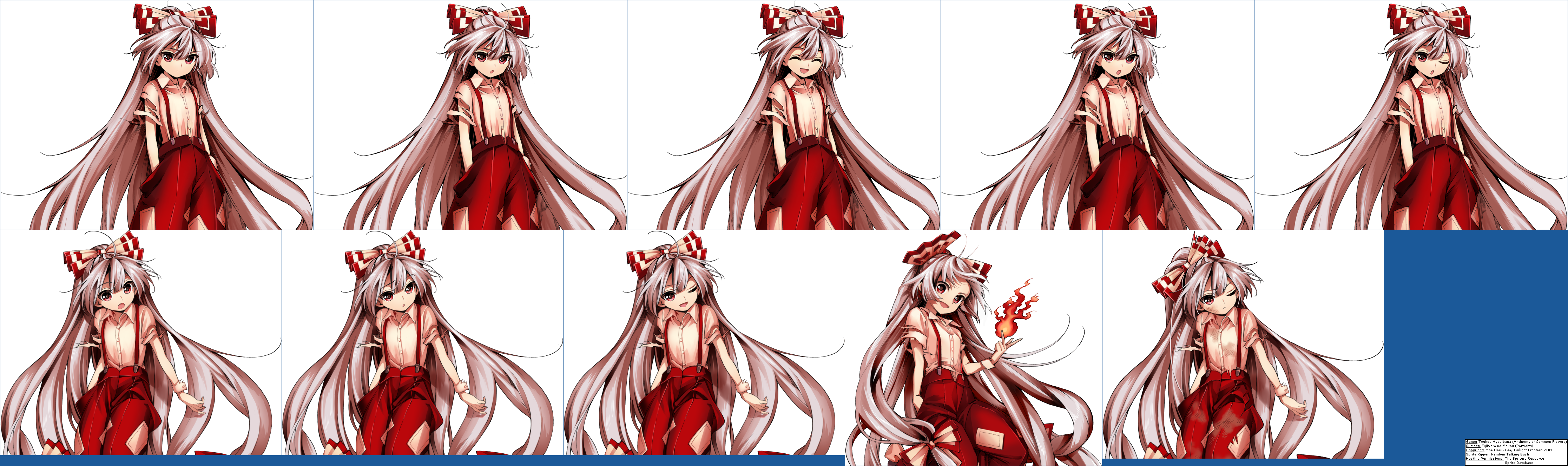 Fujiwara no Mokou's Portraits