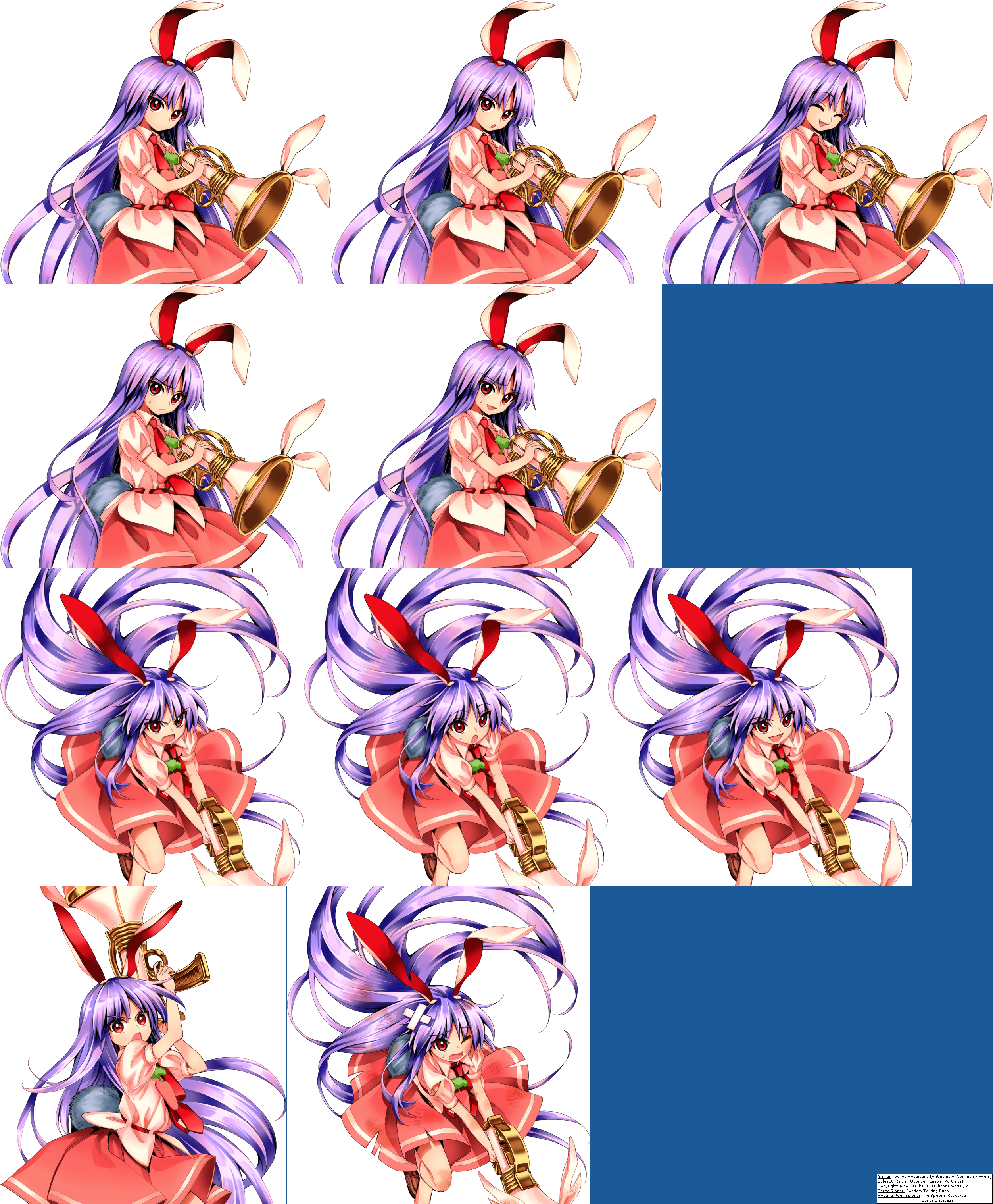 Touhou Hyouibana (Antinomy of Common Flowers) - Reisen Udongein Inaba's Portraits