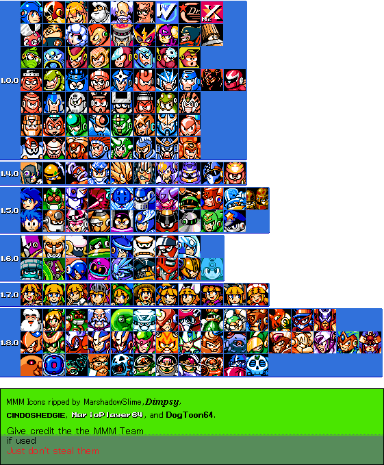 Mega Man Maker - Avatar Icons