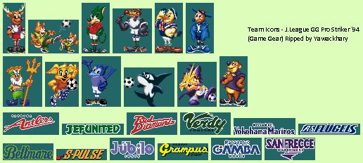 J.League GG Pro Striker '94 (JPN) - Team Icons