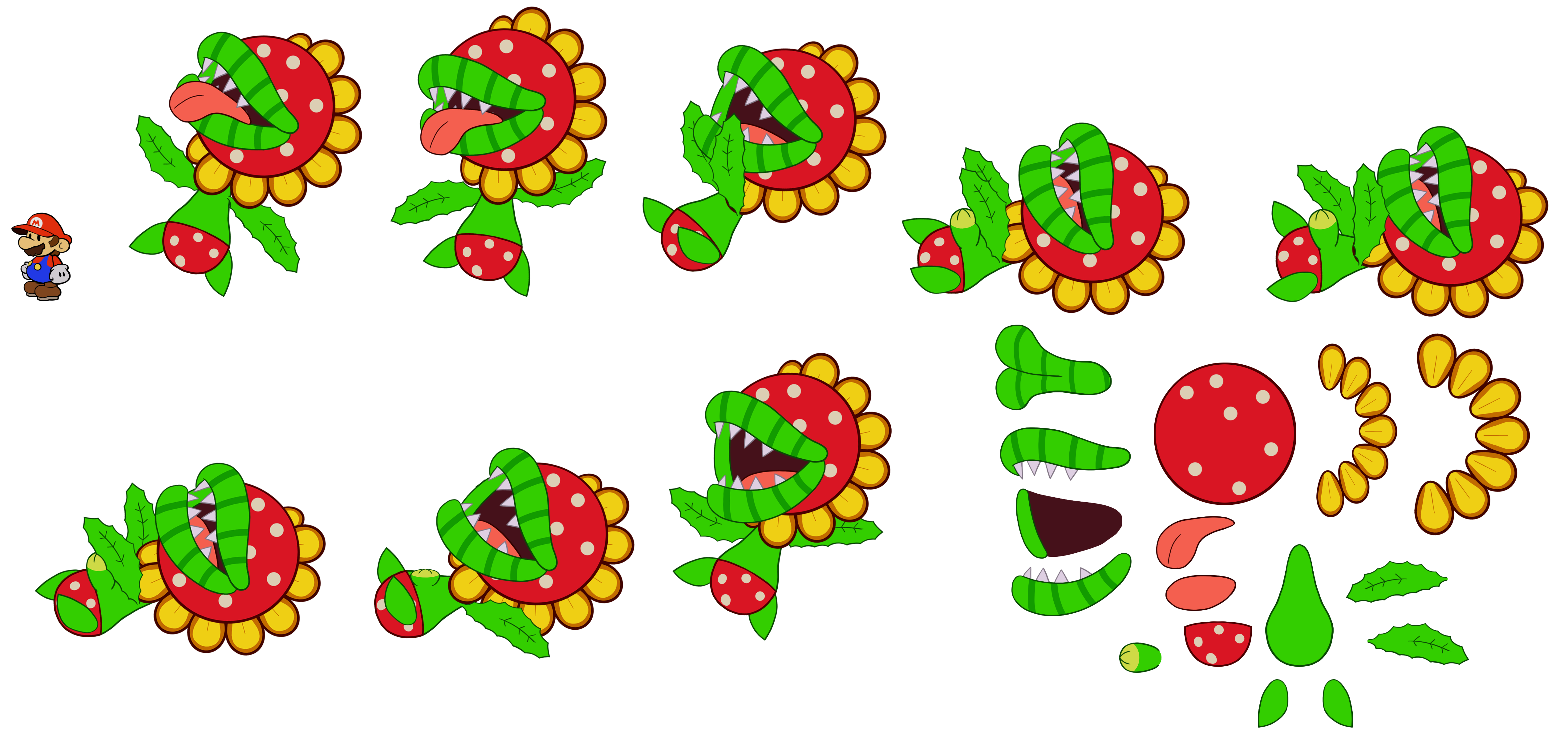 Mario Customs - Petey Piranha (Paper Mario-Style, 2 / 2)