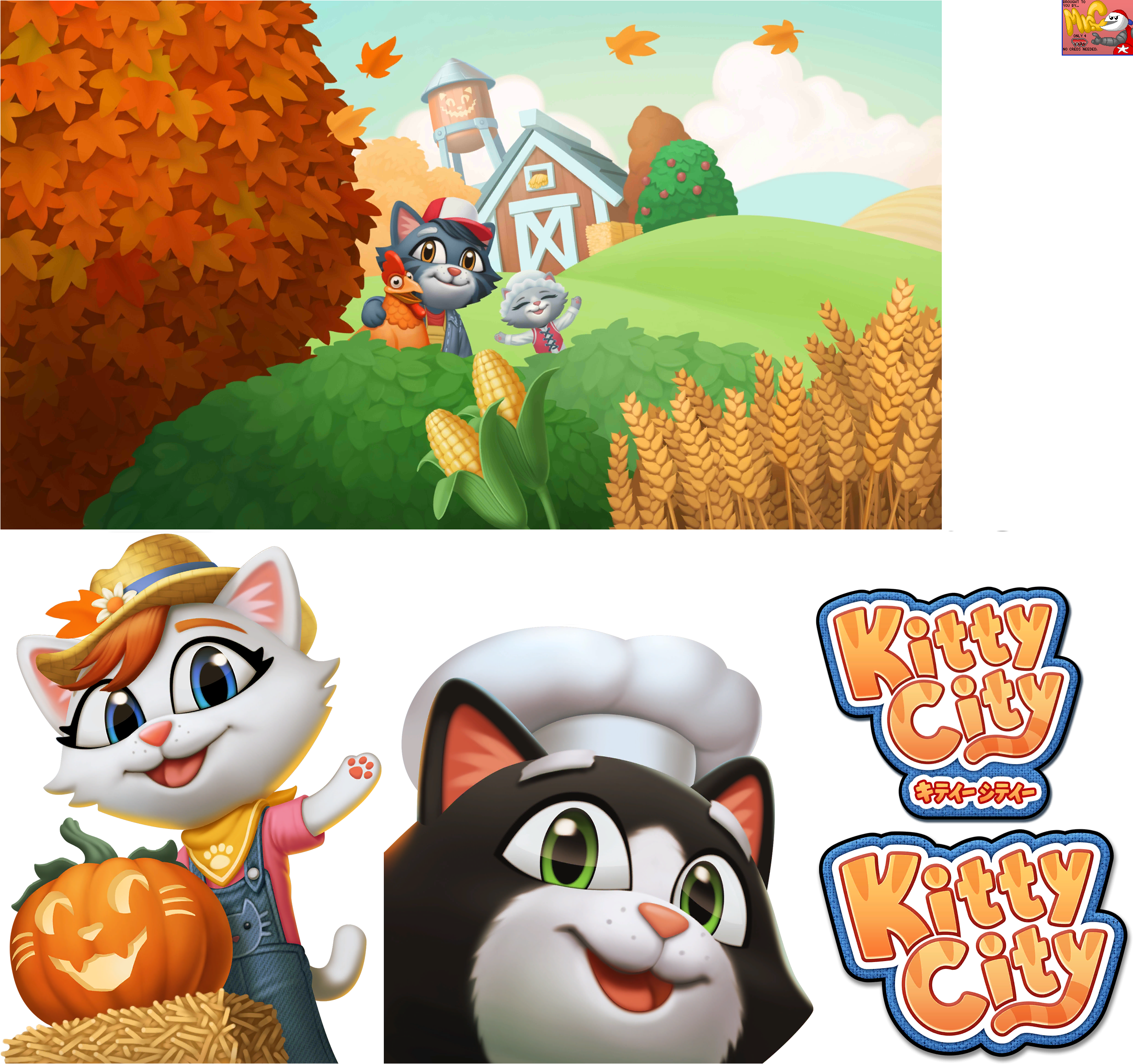 Kitty City - Title Screen (Fall)