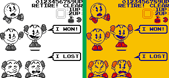 Pac-Man - 2 Player Vs. Menu Sprites