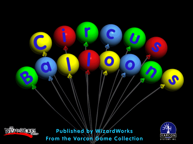 Circus Balloons - Title Splash Screen