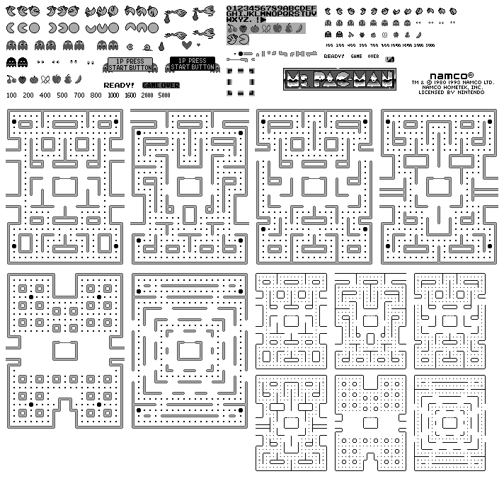 Ms. Pac-Man - General Sprites