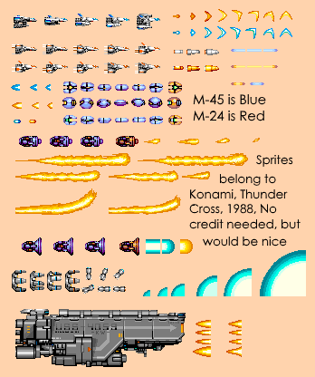 Thunder Cross - M-45 and M-24