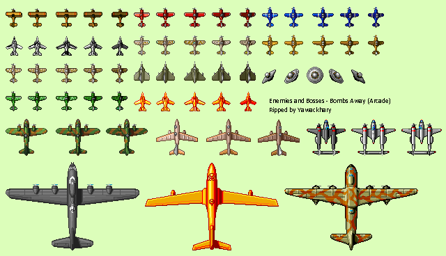 Bombs Away (Prototype) - Enemies and Bosses