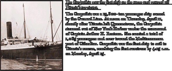 James Cameron's Titanic Explorer - Carpathia