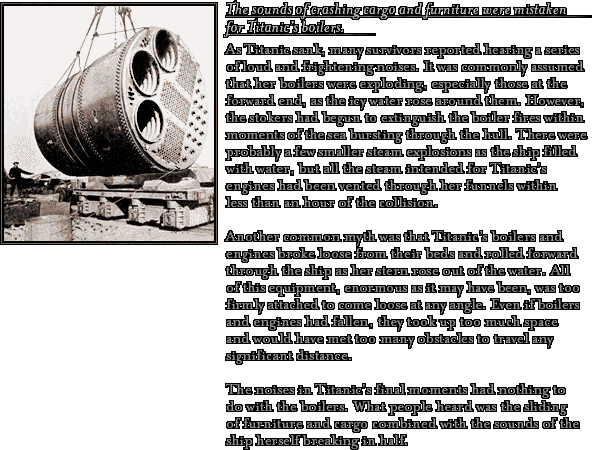 Myths: Titanic's Exploding Boilers