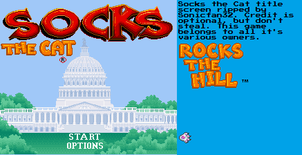 Socks the Cat Rocks the Hill (Prototype) - Title Screen