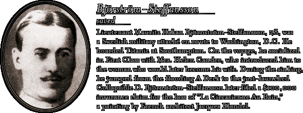 Bio: Mauritz Håkan Björnström-Steffansson