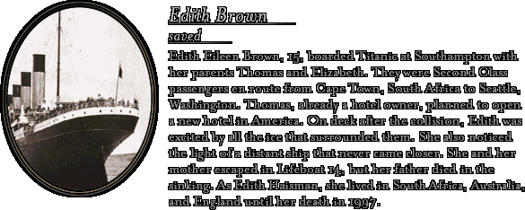 Bio: Edith Brown