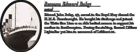 James Cameron's Titanic Explorer - Bio: Seaman Buley
