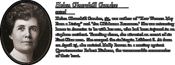 James Cameron's Titanic Explorer - Bio: Helen Churchill Candee