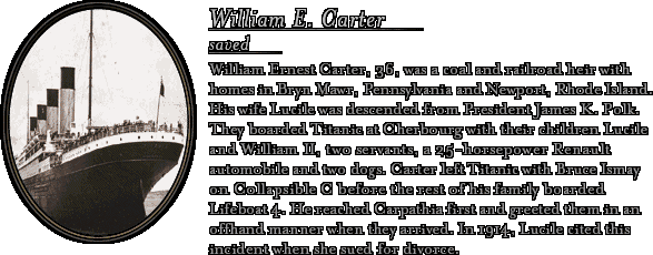 James Cameron's Titanic Explorer - Bio: William E. Carter