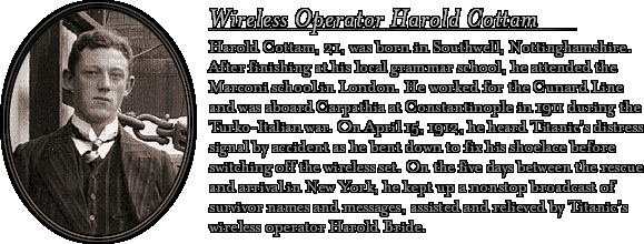 Bio: Wireless Operator Cottam