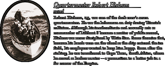 James Cameron's Titanic Explorer - Bio: Quartermaster Hichens