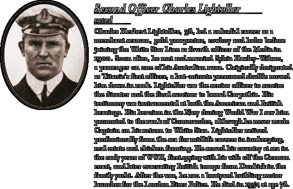 James Cameron's Titanic Explorer - Bio: Second Officer Lightoller