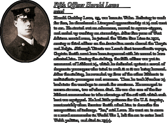 Bio: Fifth Officer Lowe