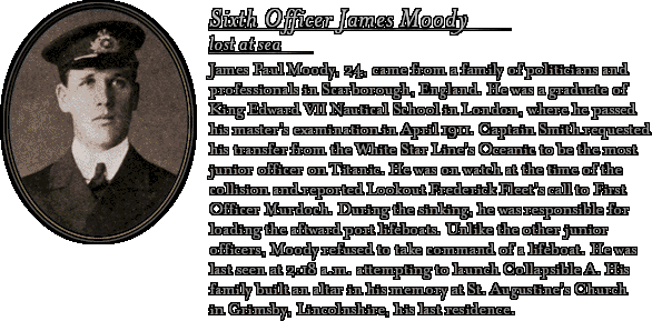 James Cameron's Titanic Explorer - Bio: Sixth Officer Moody