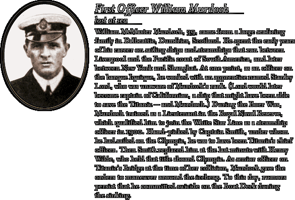 James Cameron's Titanic Explorer - Bio: First Officer Murdoch