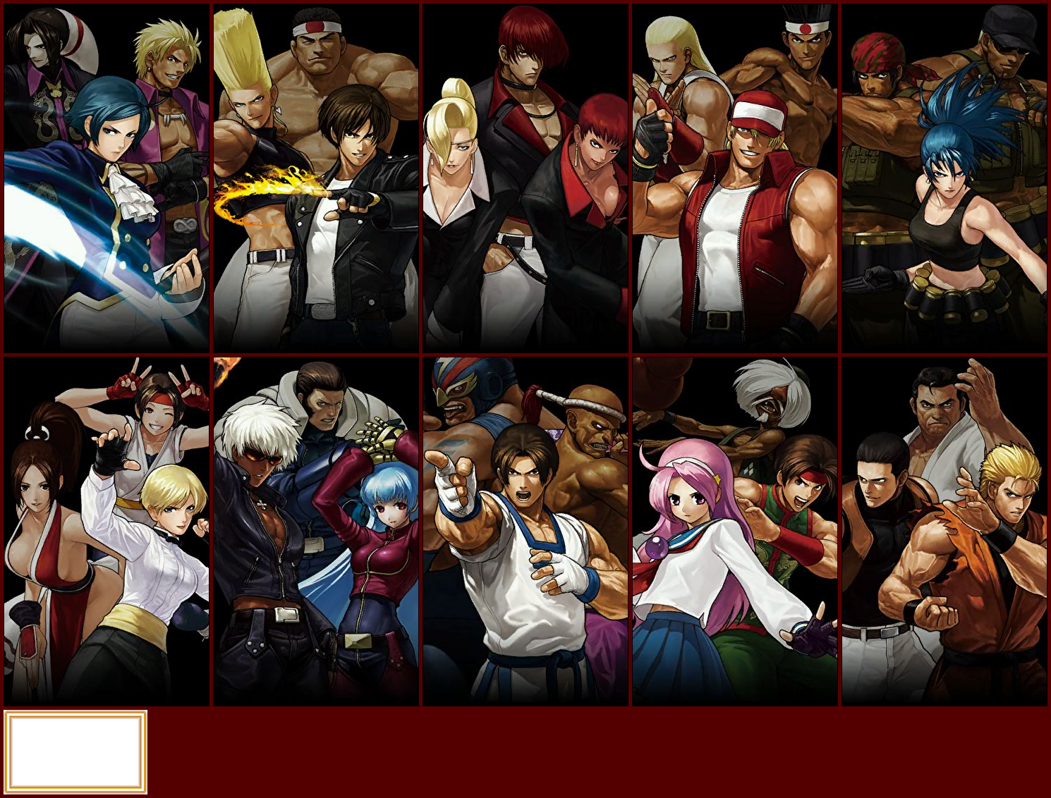 The King of Fighters XIII - Team Selection