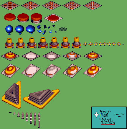 Sonic 3D Blast / Flickies' Island - Spring Stadium Objects