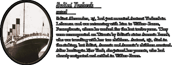 James Cameron's Titanic Explorer - Bio: Salini Yasbeck