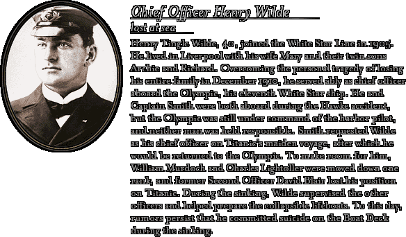 James Cameron's Titanic Explorer - Bio: Chief Officer Wilde