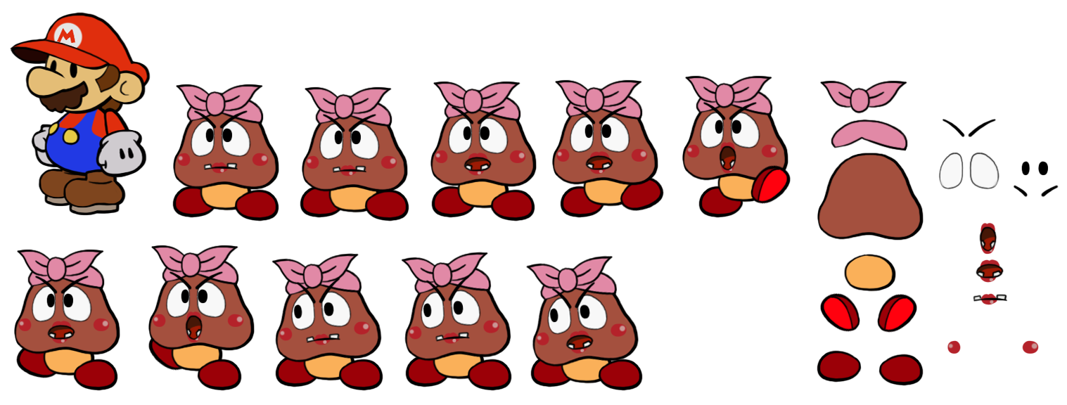 Goommama (Paper Mario-Style)