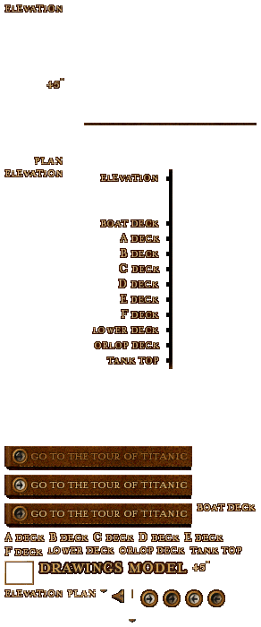 James Cameron's Titanic Explorer - Deck Plan Menu