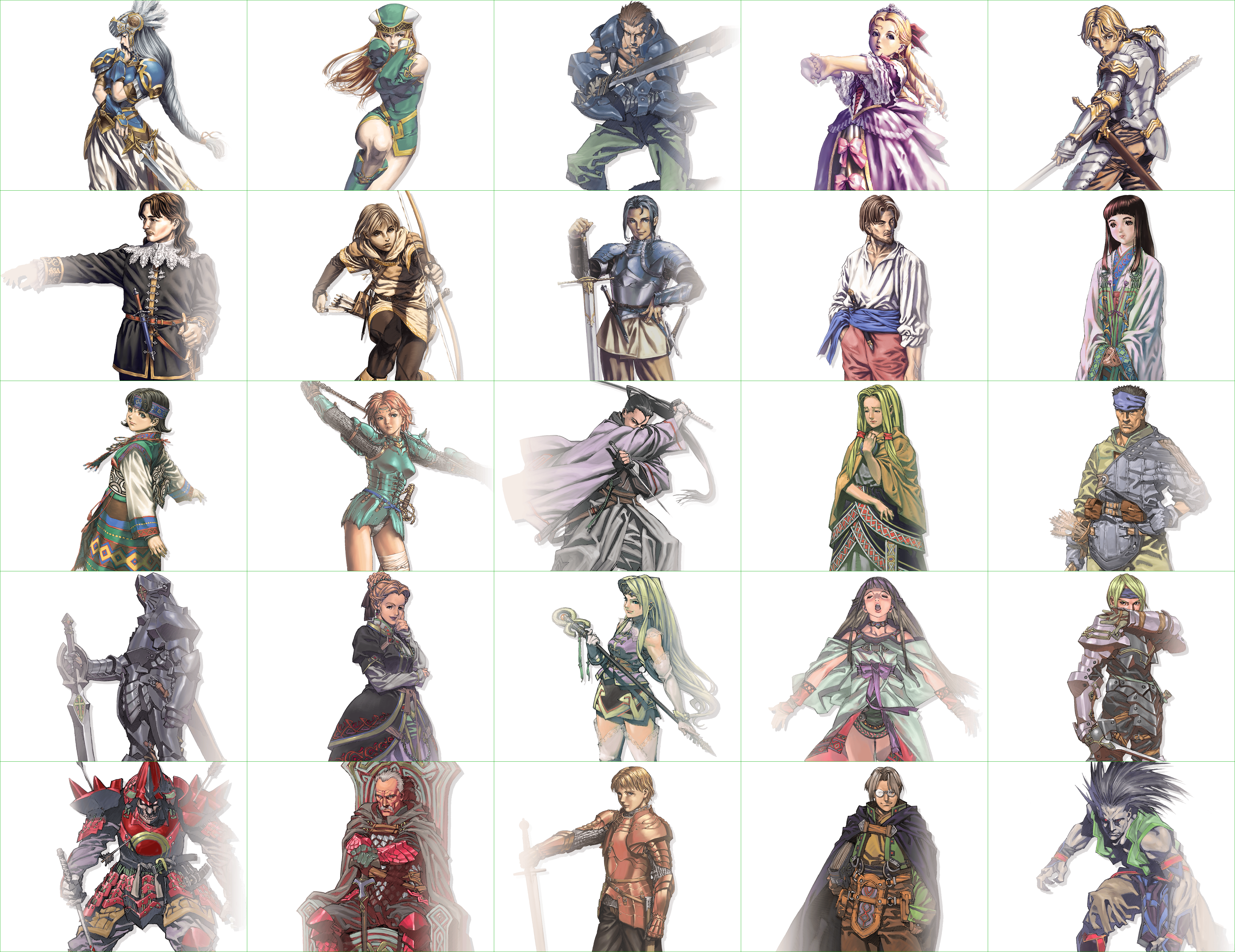 Valkyrie Profile: Lenneth - Status Screen Characters Picture