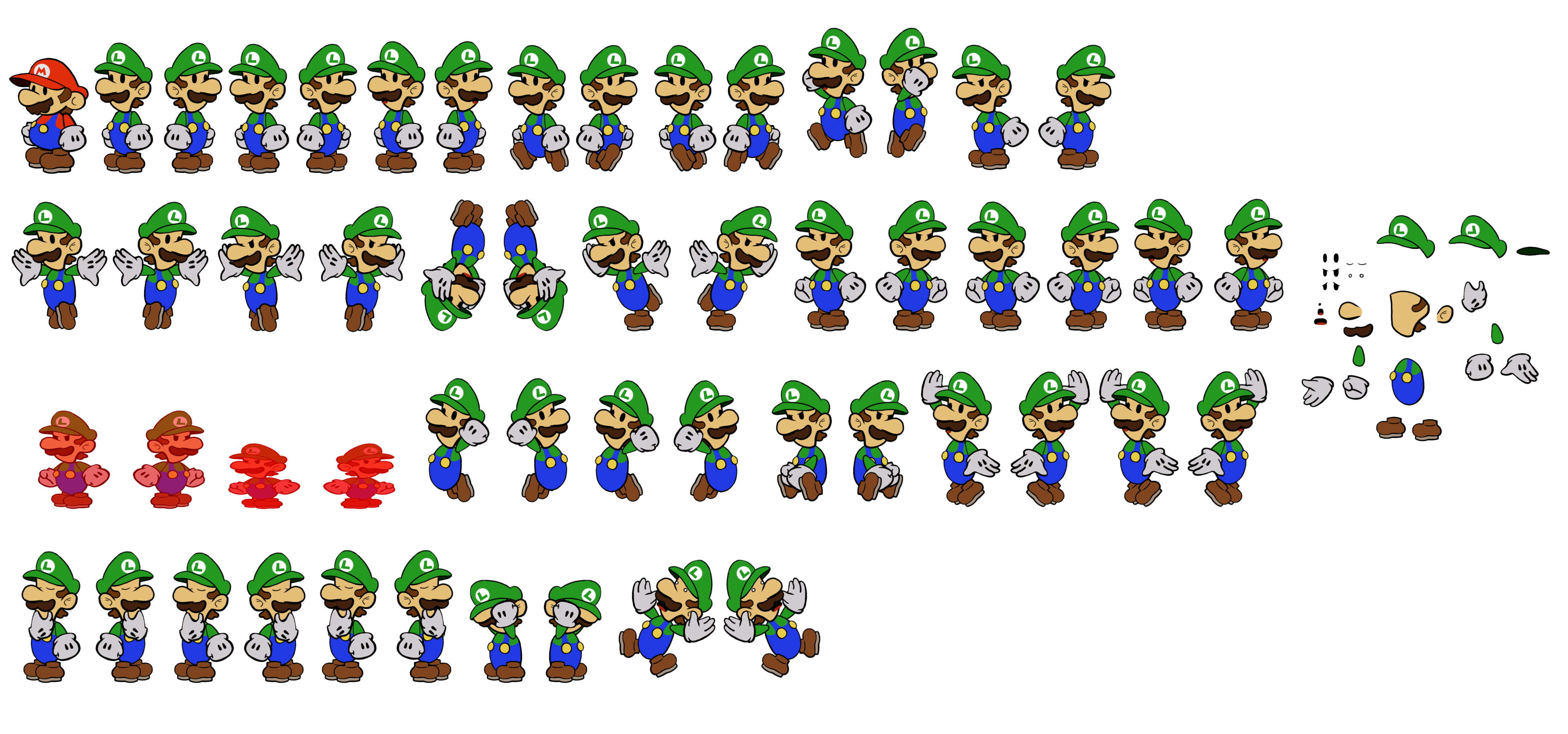 Paper Mario Customs - Luigi (Paper Mario-Style)