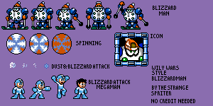 Mega Man Customs - Blizzard Man (The Wily Wars-Style)