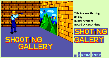 Shooting Gallery - Title Screen
